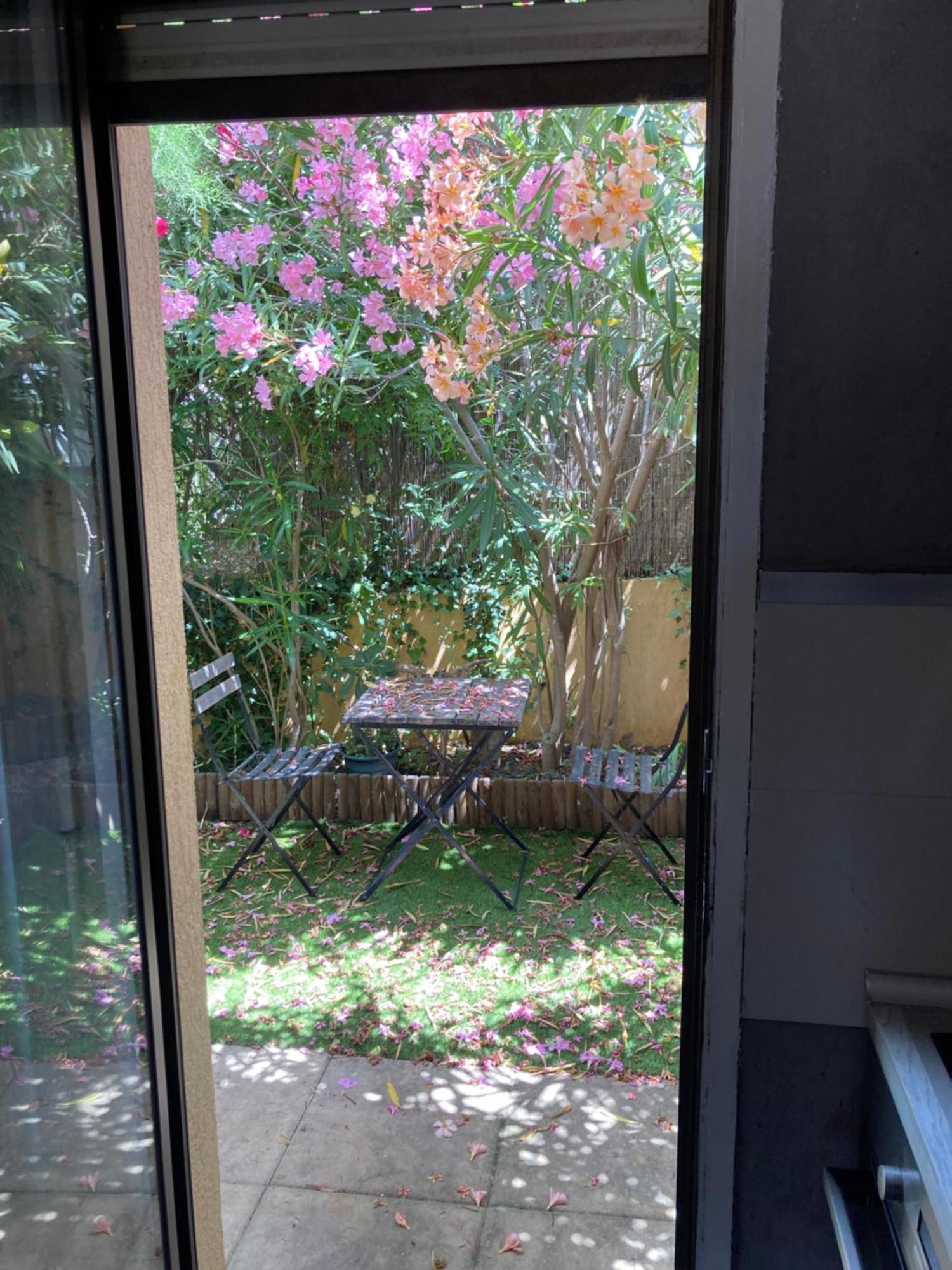 T2 Traversant Avec Une Grande Terrasse Et Piscine Cagnes-sur-Mer Exteriör bild